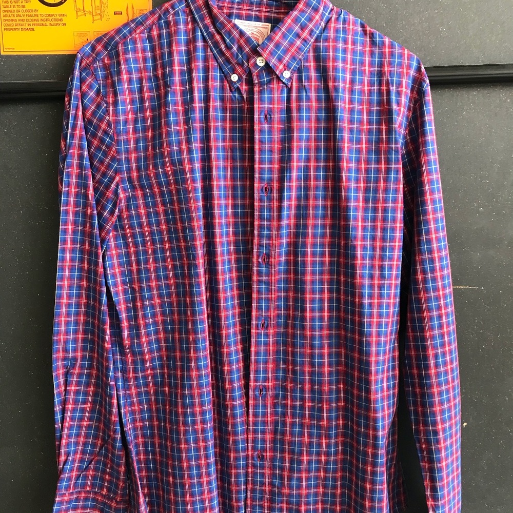 Red and Blue Checkered J. Press Shirt